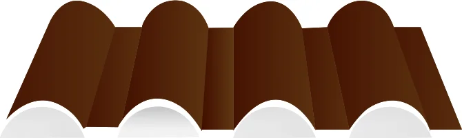 Teja WavePro color rústica (ilustración del fabricante)